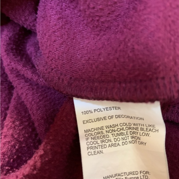 Men's Callaway 1/4 Zip Pullover Sweatshirt XL Maroon Polyester Golf Golfer - Picture 11 of 11